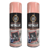 2X Paint Factory Rose Gold Metallic Spray Paint 400ml Spray Paint
